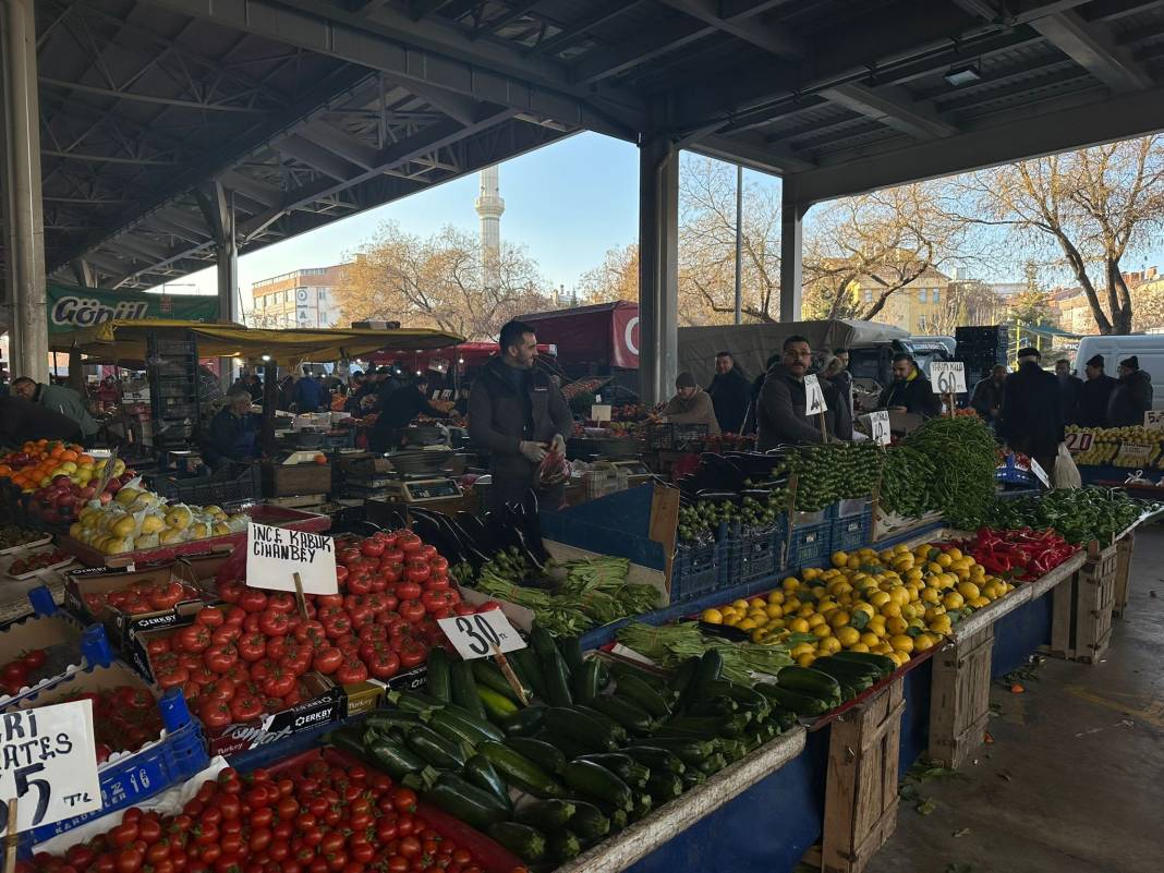 Konya’nın en büyük pazarında fiyatlara kış tarifesi 7